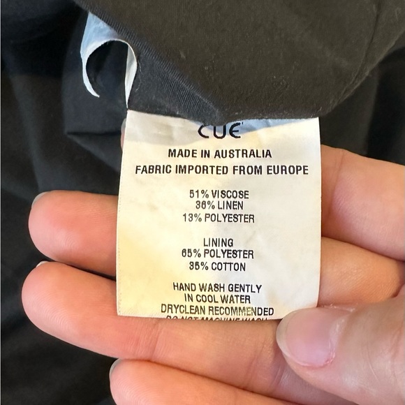 Cue Black Dress Size 10 - Picture 3 of 4